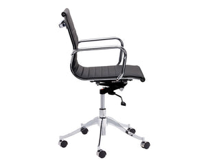 Tyler Mid-Century Office Chair - Onyx