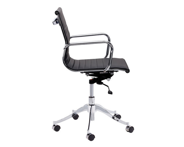 Tyler Mid-Century Office Chair - Onyx