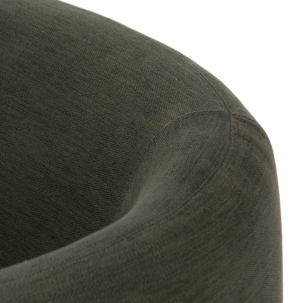 Calista Swivel Chair In Atlantis Moss