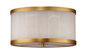Upsala Alabaster Flush Mount Ceiling Light, Small