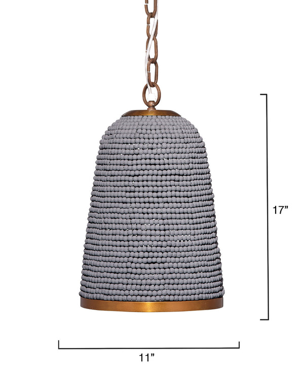 Creekside 1-Light Beaded Pendant, Slate Blue