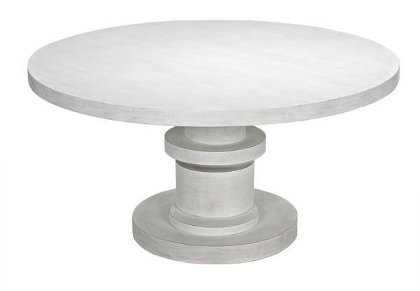 Hugo Dining Table 60",  White Wash