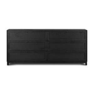 Millie 6 Drawer Dresser In Drifted Matte Bl