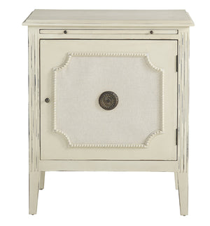 Linen & Beaded Front End Table