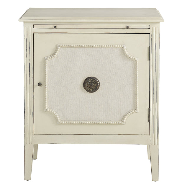 Linen & Beaded Front End Table