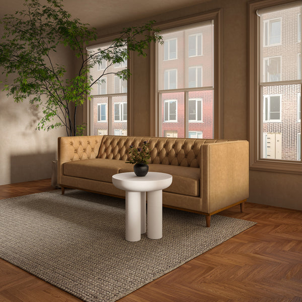 Rocca Side Table in Cream Concrete