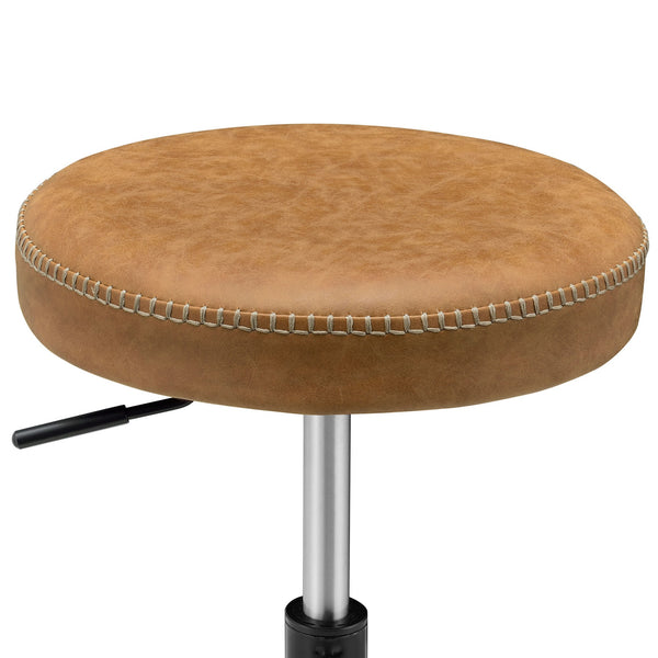 Eaton Gaslift Bar Stool In Vintage Cedar