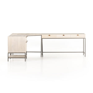 Trey Desk System - Dove Poplar