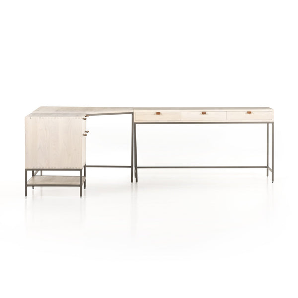 Trey Desk System - Dove Poplar