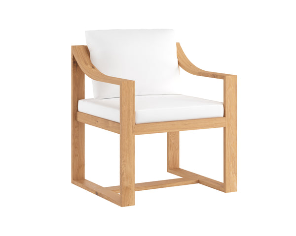 TAHITI DINING ARMCHAIR - STINSON WHITE