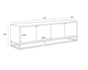 FUENTES MEDIA CONSOLE AND CABINET