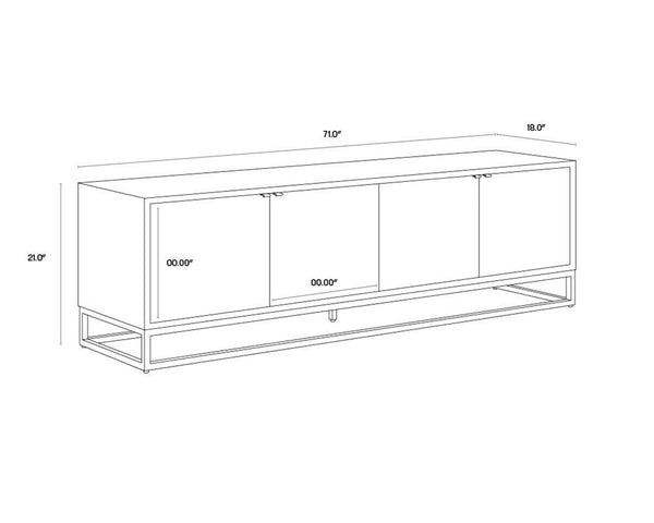 FUENTES MEDIA CONSOLE AND CABINET