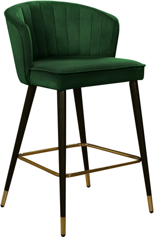 Maxine Stool In Green Velvet