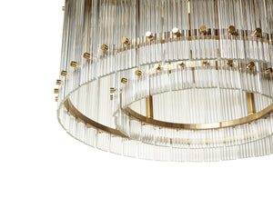 KORE CHANDELIER - SMALL - BRASS - CLEAR