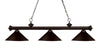 Riviera 3 Light Billiard Light in Bronze Finish