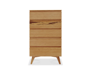 Caramelized Azara Five Drawer Chest