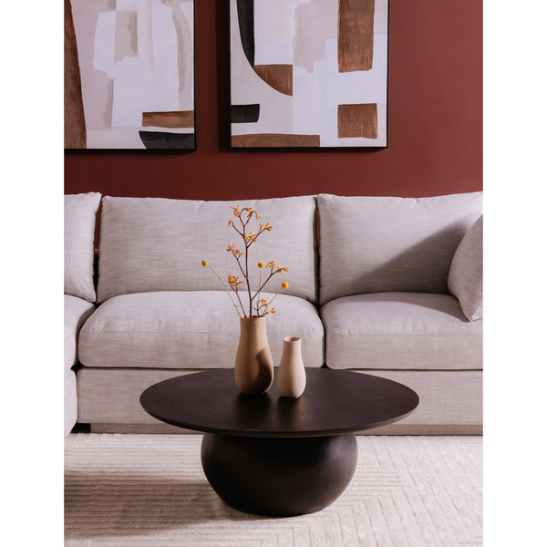 Bradbury Black Coffee Table - Solid Acacia Wood