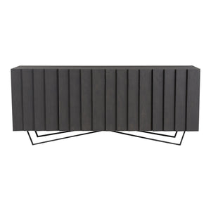 Moe's Brolio Sideboard Charcoal Mango Wood