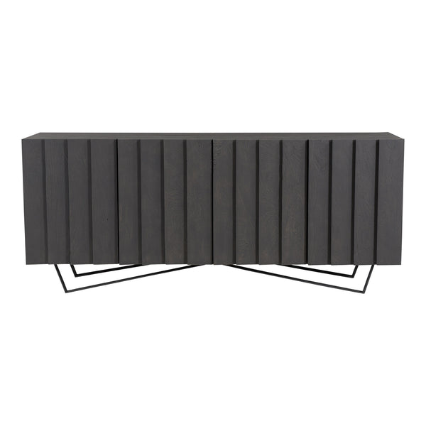 Moe's Brolio Sideboard Charcoal Mango Wood