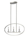 Verona 3 Light Pendant in Brushed Nickel Finish