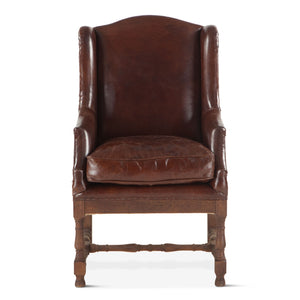 Grosvenor Collection Sicily Chair- vintage cigar leather