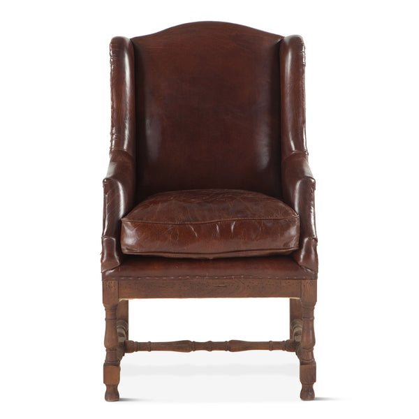 Grosvenor Collection Sicily Chair- vintage cigar leather