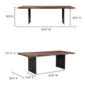 Howell Dining Table with Live Edge