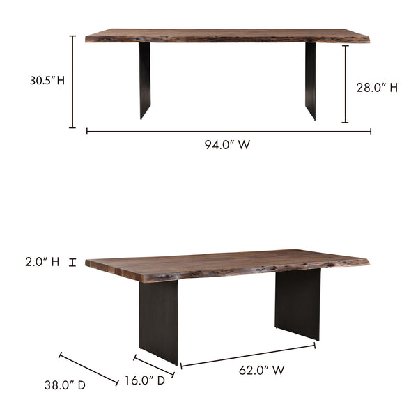 Howell Dining Table with Live Edge
