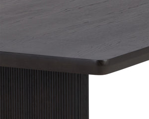 KALLA DINING TABLE - RECTANGULAR - CHARCOAL - 96"