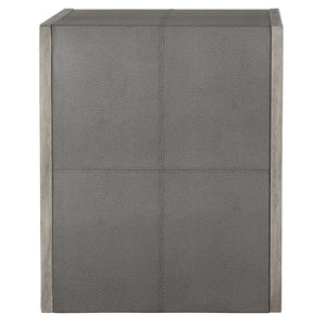Aerina Modern Gray End Table