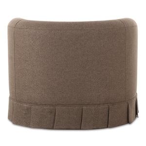 Moe's Maren Brown Swivel Chair with Pleat Base