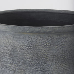 Zuma 27.2L x 20.5W x 31.9H Dark Gray Ceramic Floor Vase