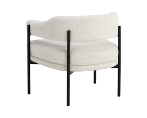 LOLA LOUNGE CHAIR - MERINO PEARL
