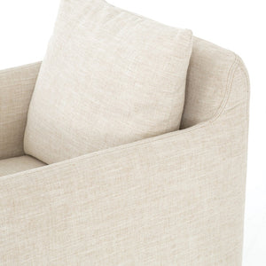 Banks Swivel Chair In Cambric Ivory