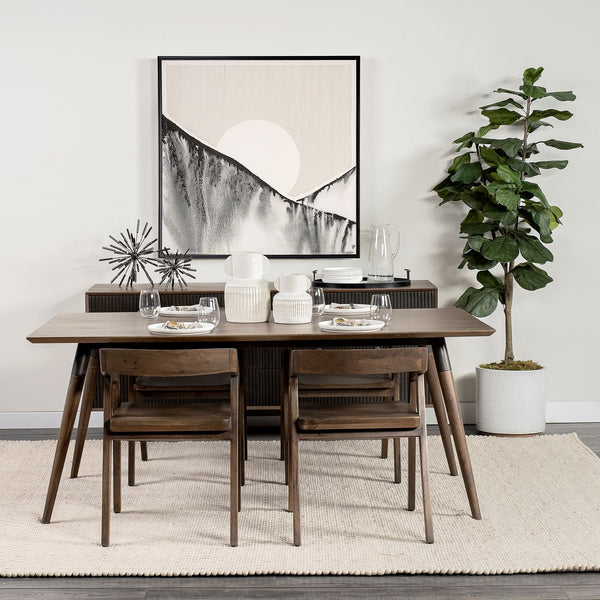 Nicholas I Onyx Brown Solid Wood Dining Chair