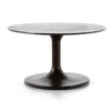 Simone Oval Coffee Table In Antique Rust