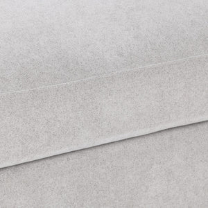 Audrey Ottoman Elite-Gray with Feather & Down Cushion