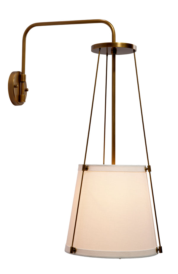  California 1-Light Wall Sconce, Antique Brass