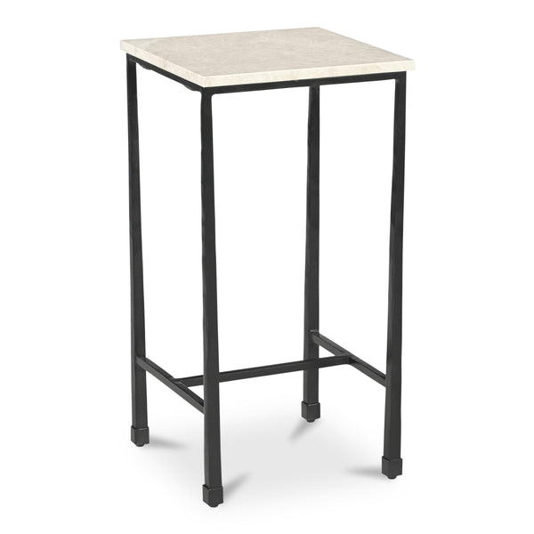 Moe's River Side Table Botticino Marble Top