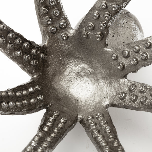 Strafford Medium 13L x 7W Silver Resin Octopus