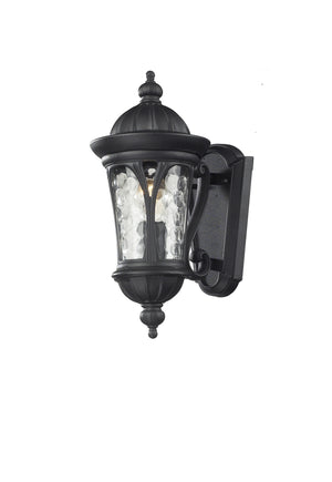 Doma 1 Light Outdoor Light in Black Finish