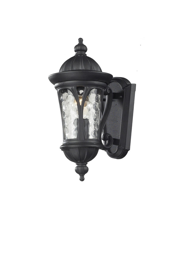 Doma 1 Light Outdoor Light in Black Finish