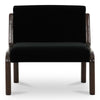 Moe's Edie Accent Chair Black Faux Mohair