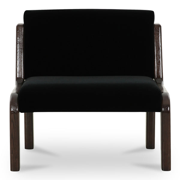 Moe's Edie Accent Chair Black Faux Mohair
