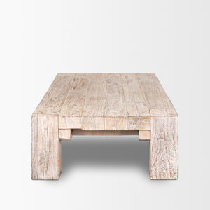 McArthur Rectangular Reclaimed Wood W/ White Wash Coffee Table