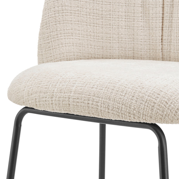 Millie KD Chenille Counter Stool, Canova Ivory