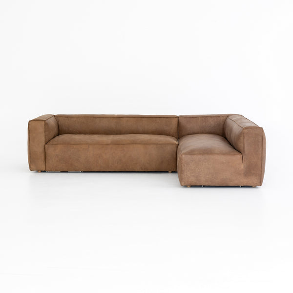 Nolita 2-Pc Laf Sectional-Natural Washed