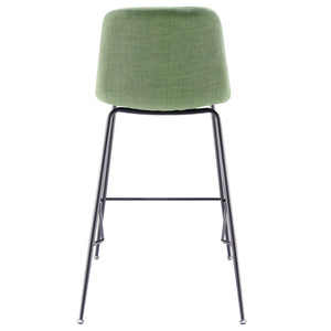 Caleb Fabric Counter Stool In Penta Green