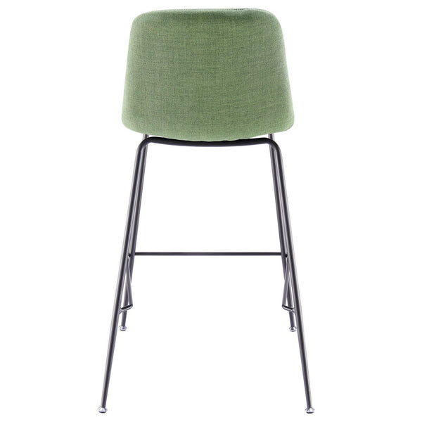 Caleb Fabric Counter Stool In Penta Green