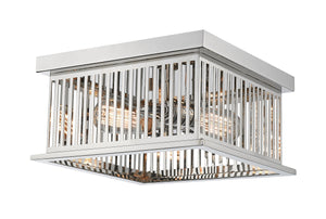 Camellia 2 Light Flush Mount in Polished Nickel Finish